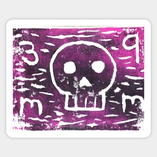 39 Lashes Memento Mori Sticker